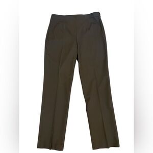 ZOZO Taupe Gray Stretch Tailored Pants Size 12 High Rise Straight Leg